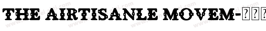 The airtisanle movem字体转换